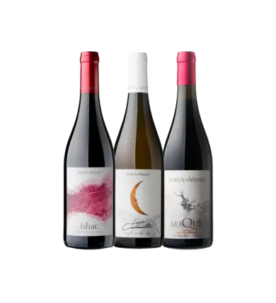 Vinæske med 3 flasker Porta del Vento