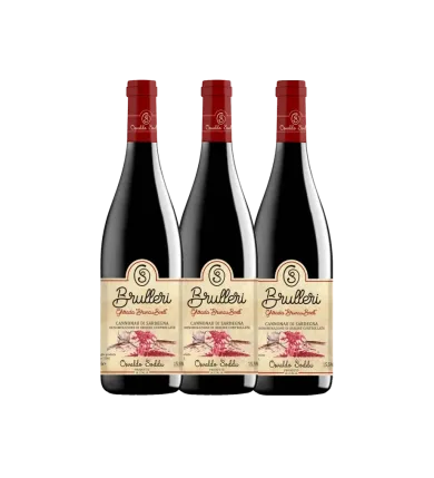 Vinæske med 3 flasker Brullieri