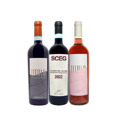 Confezione da tre bottiglie “Espressioni di Aglianico”