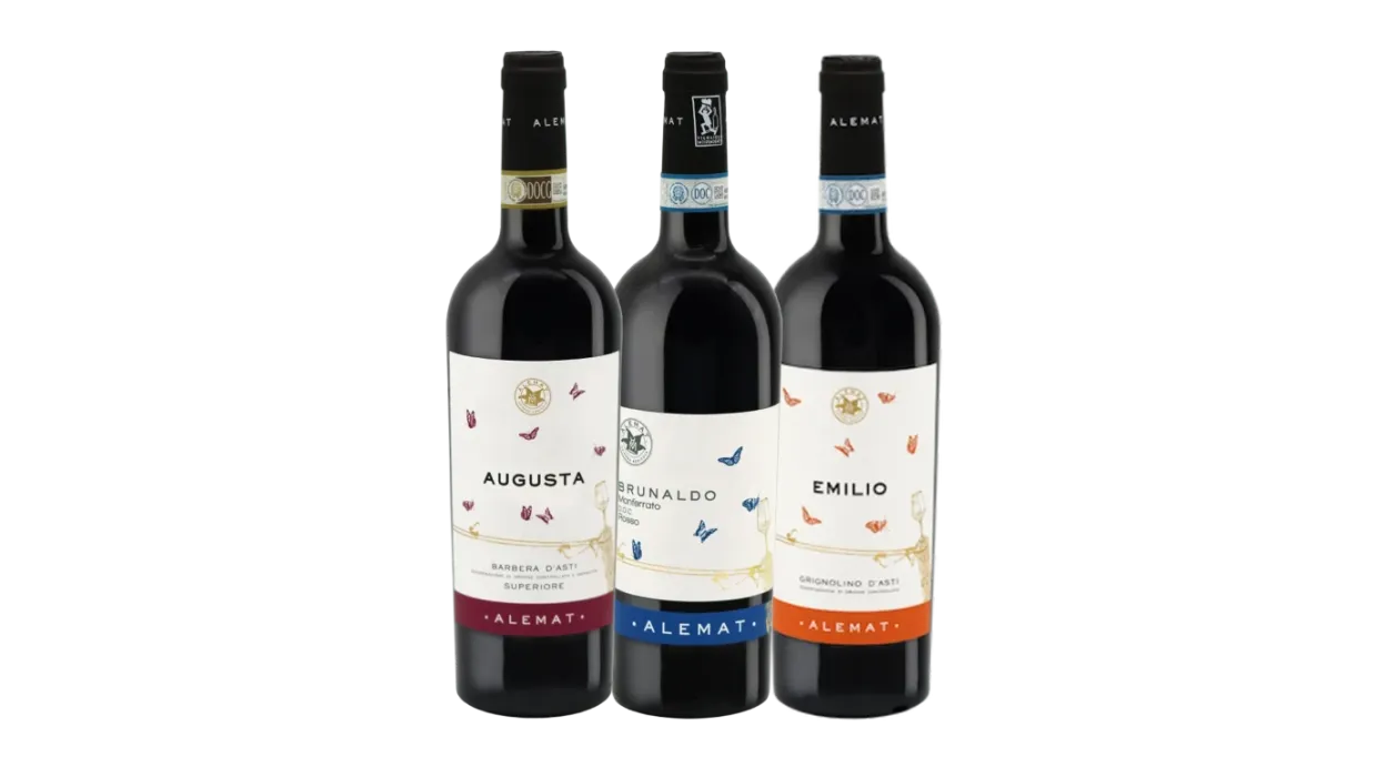 Three bottle pack “Monferrato vines”